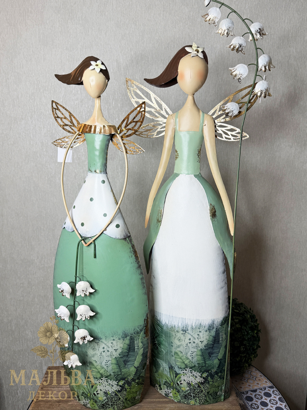 Садовый декор "Фея с ландышем" 22x12xH71 см CAMPO Home & Garden