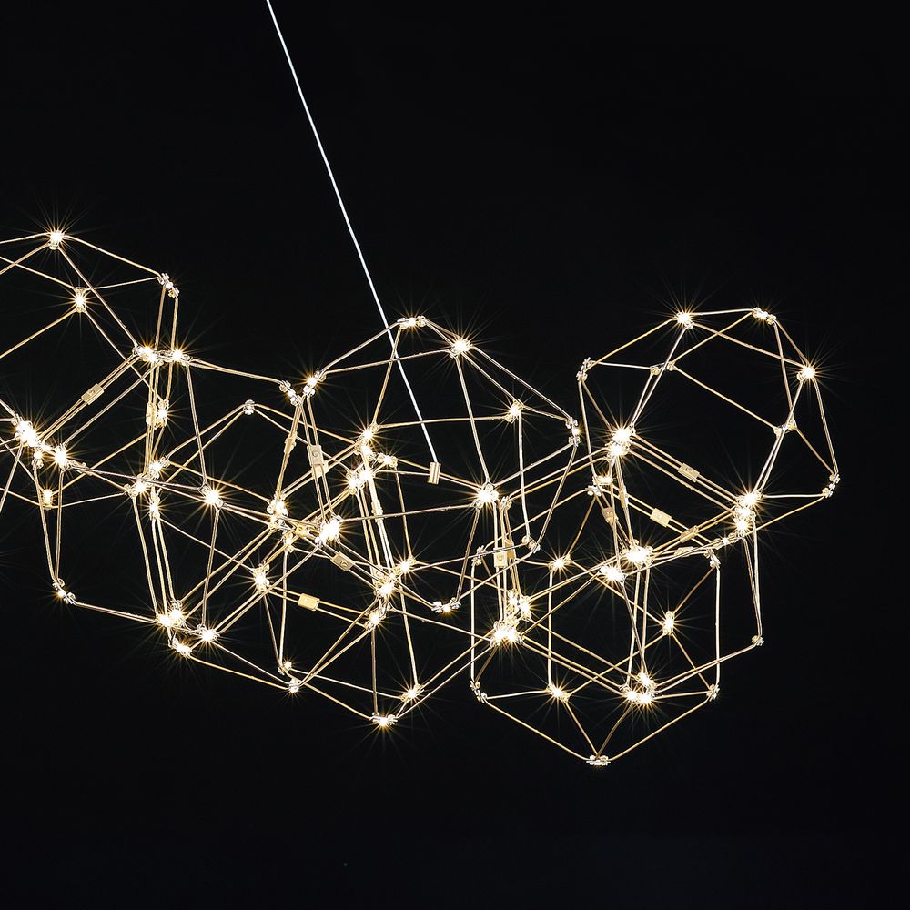 Люстра Lucciola 14A matt gold