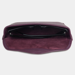Футляр для очков Soleil из кожи козы, фиолетового цвета