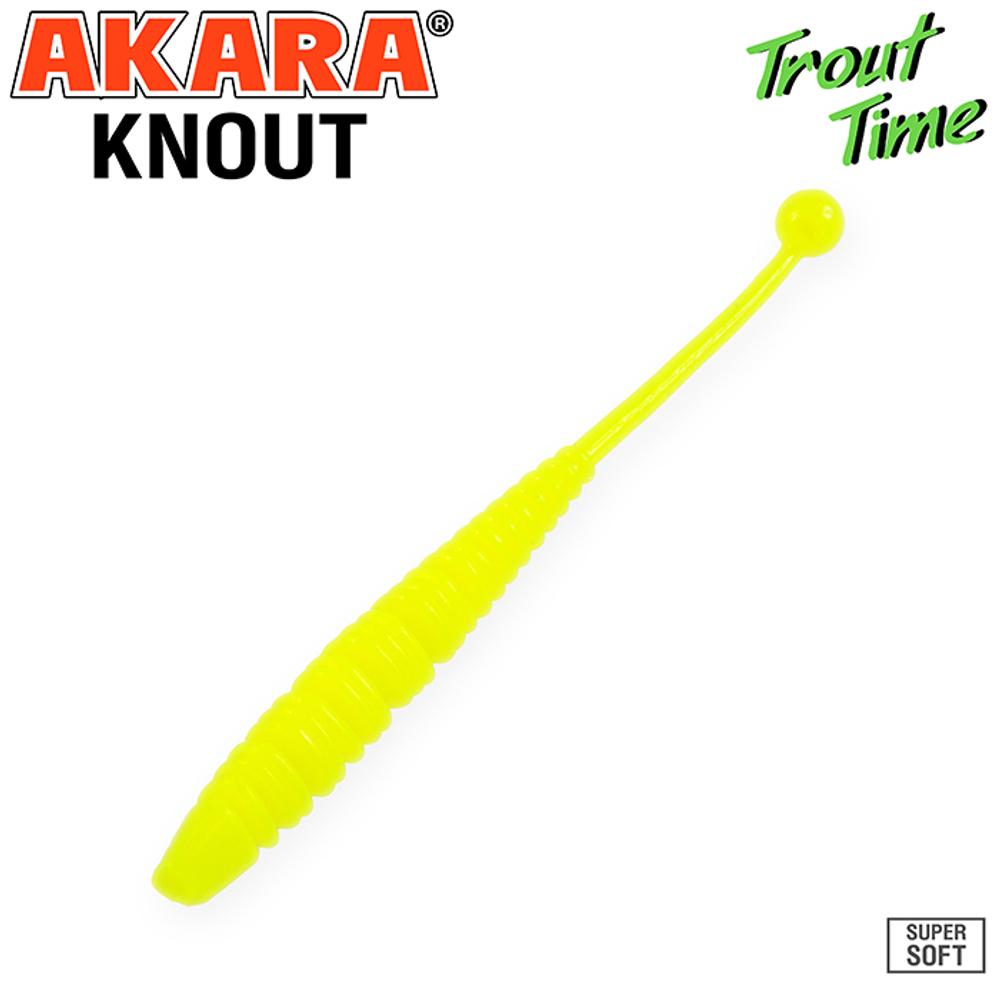 Силиконовая приманка Akara Trout Time KNOUT 2,5 Cheese 04Y (10 шт.)