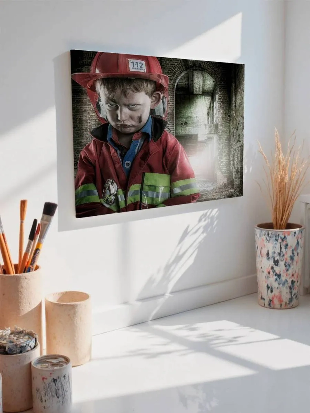 Картина на стену 40 X 50 Юный пожарный