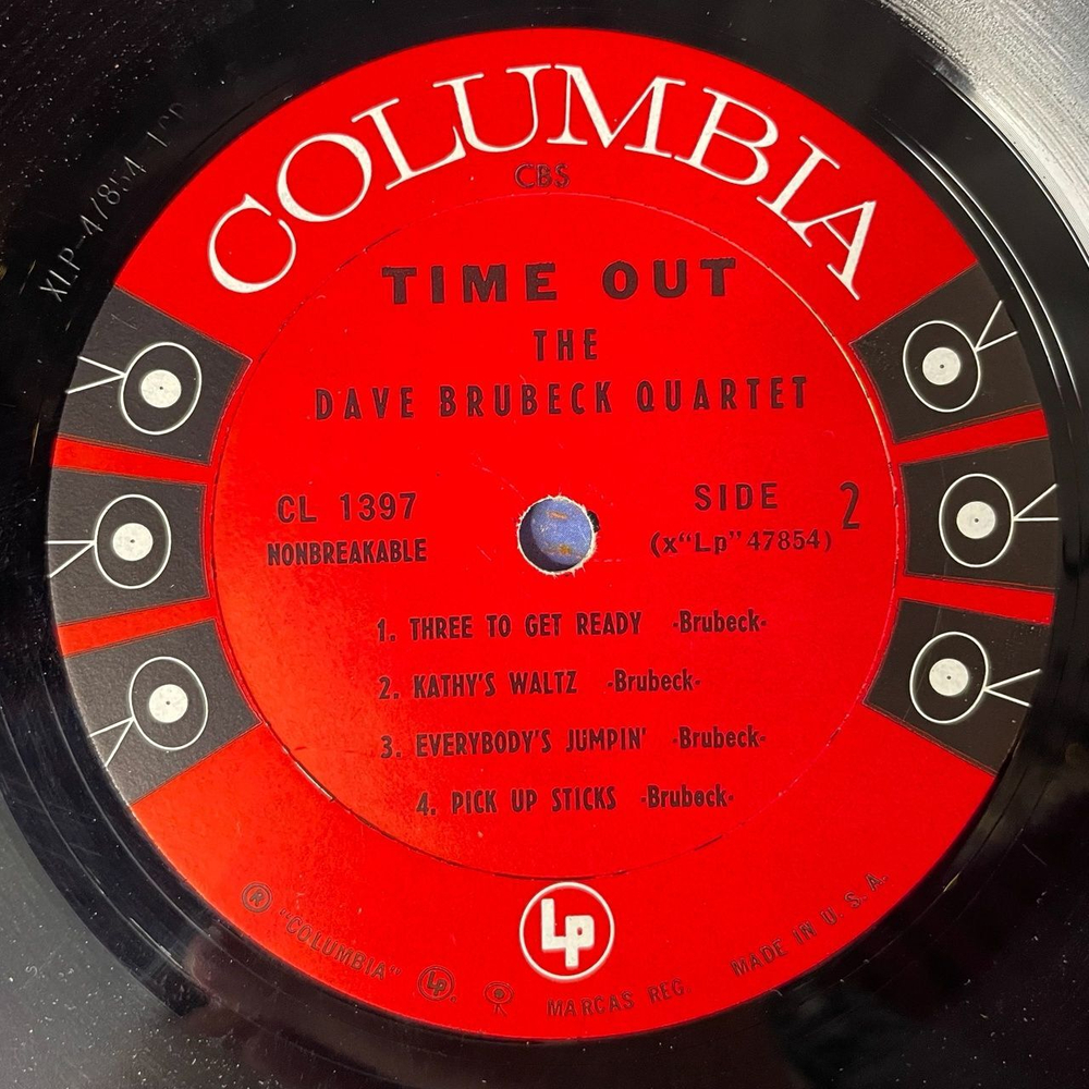 Винтажная виниловая пластинка LP The Dave Brubeck Quartet Time Out (USA 1959) 6 Глазая Columbia
