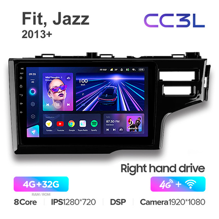 Teyes CC3L 10,2"для Honda Fit, Jazz 2013+ (прав)