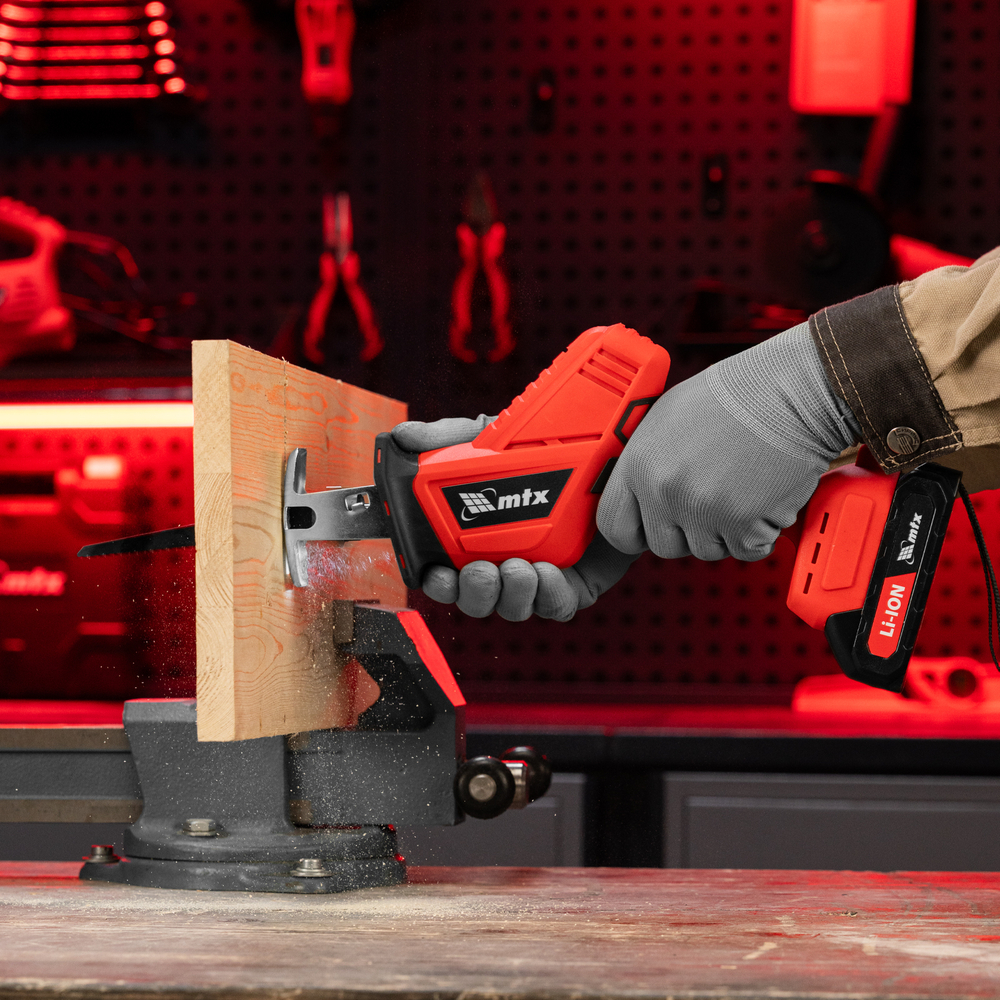 Пила сабельная аккумуляторная RС-80, Li-Ion, 20 В MTX