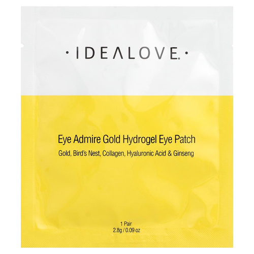 Idealove, Eye Admire, гидрогелевые патчи для глаз с золотом, 1 пара