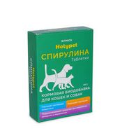 Спирулина &quot;Holypet&quot; в таблетках для животных, Ritmico, 100 г