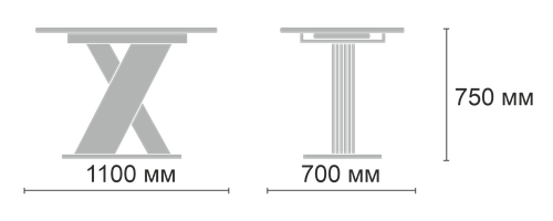 Стол Неаполь раздвижной В1, пластик (1100*700*400) Черный Тунис / Бодега т/ бодега т/ бодега т