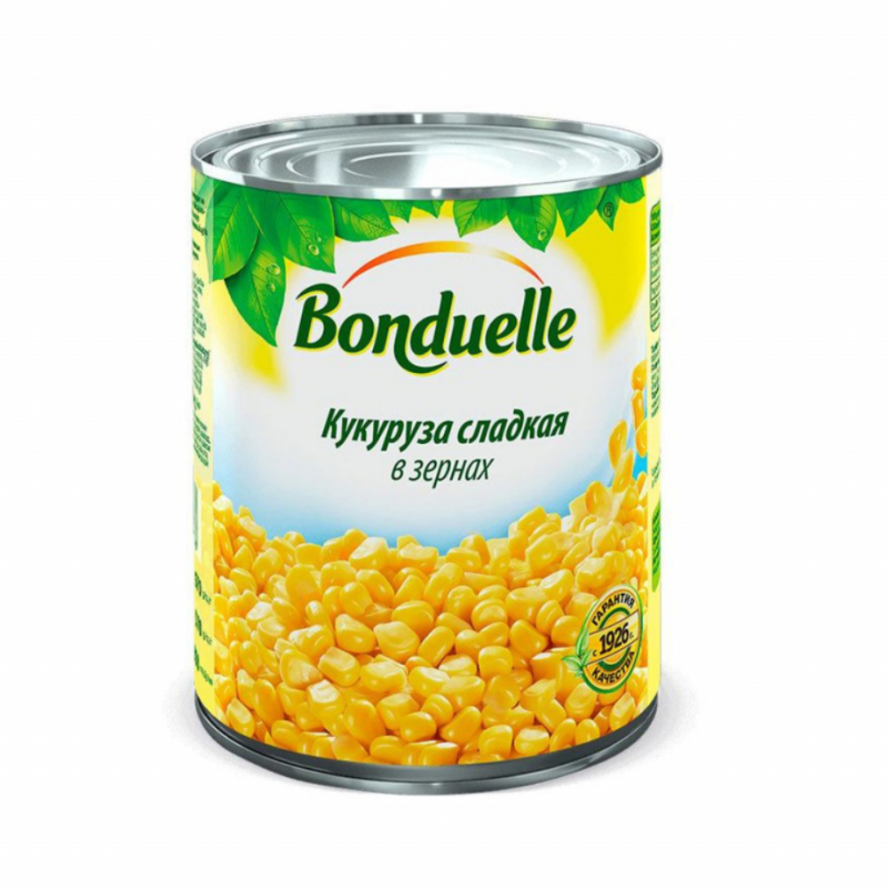 Кукуруза Сладкая в зернах Bonduelle 670 гр