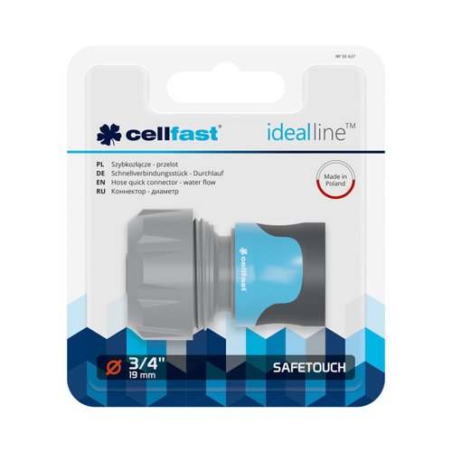 Коннектор CELLFAST SAFETOUCH IDEALLINE 3/4''