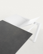 Стол Atta 140 (200) x90 белый керамический