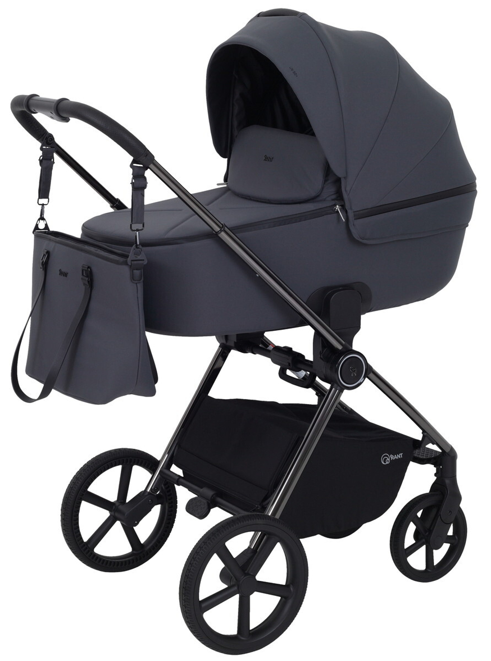Детская коляска Rant Teo Black Chrome 3 в 1 Graphite
