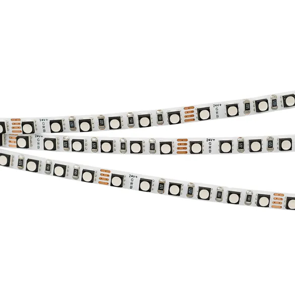 Светодиодная лента MINI-F120-5mm 24V RGB (8 W/m, IP20, 3535, 5m) (Arlight, узкая) 025707(2)