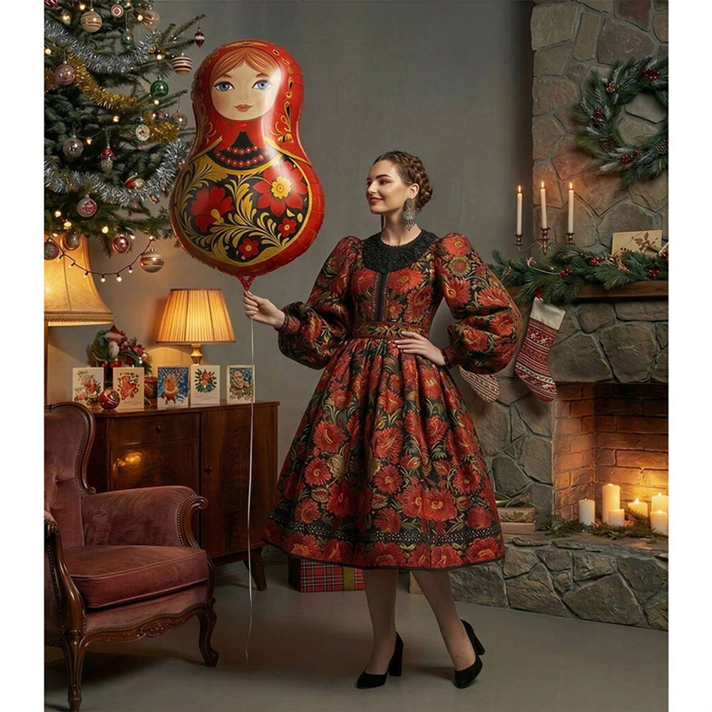 Фигура Матрешка Золотая роспись (31''/79 см)