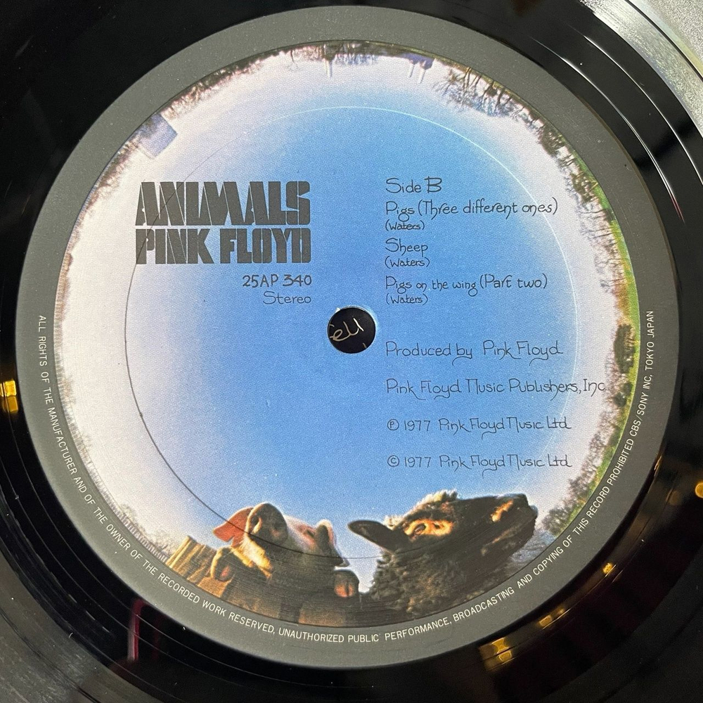 Винтажная виниловая пластинка LP Pink Floyd Animals (Japan 1977) (Obi) Sheep