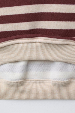 ZARA ТОЛСТОВКА В ПОЛОСКУ С ВЫШИВКОЙ SNOOPY PEANUTS™, КОРИЧНЕВЫЙ/ЭКРЮ