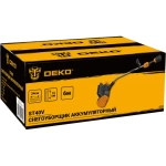 DEKO ST40V 40В снегоуборщик аккумуляторный (2 x 4 Ач, 2 ЗУ) ковш 35 см, выброс 6 м 063-4442