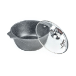 Кастрюля алюминий, антиприг, 4 л, с крыш, Мечта, Гранит, 44701