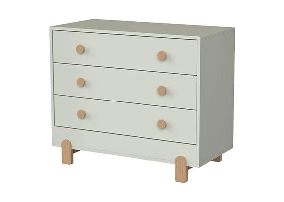 Комод Ellipse Ice-cream 3 ящика Молочный