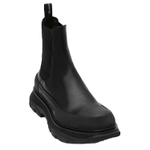 Alexander McQueen Tread Slick Ankle Boot Black Silver