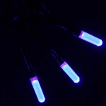 Гирлянда для дома «Кристаллы» 16,0 м 180 ламп LED черный пров.,8 реж.,IP-40, Синий (возможность соединения)