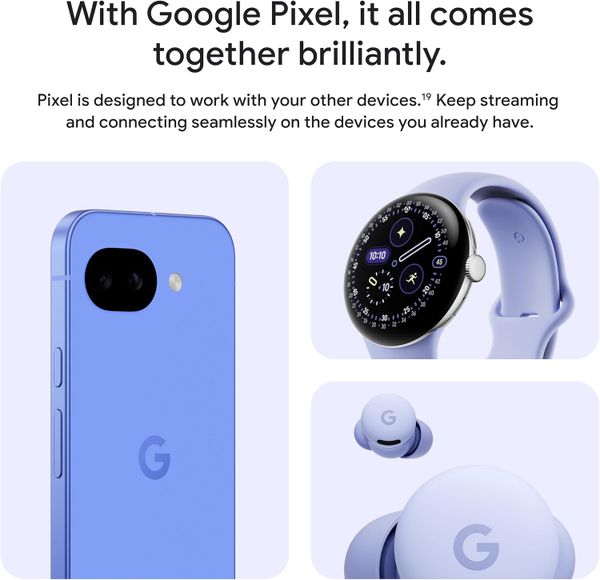 Смартфон Google Pixel 10a 8/128 ГБ Лаванда | Lavender (Global)