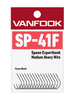 Крючок одинарный VANFOOK SP-41F fusso black #6; 16 шт