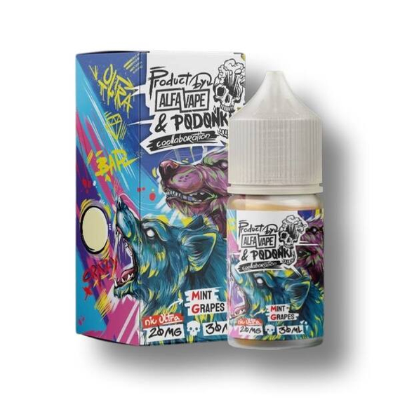Alfa Vape &amp; Podonki - Mint Grapes (7% nic)