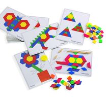 Карточки для мозаики &quot;Геометрические фигуры&quot;. Печатное пособие