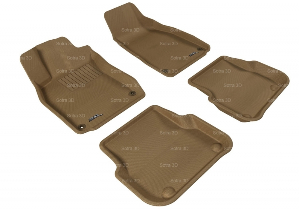 Коврики салона Sotra 3D Lux для Audi A6 2005-2011 черные. Артикул ST 74-00292