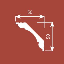 Карниз Ecopolymer, 50x50 мм