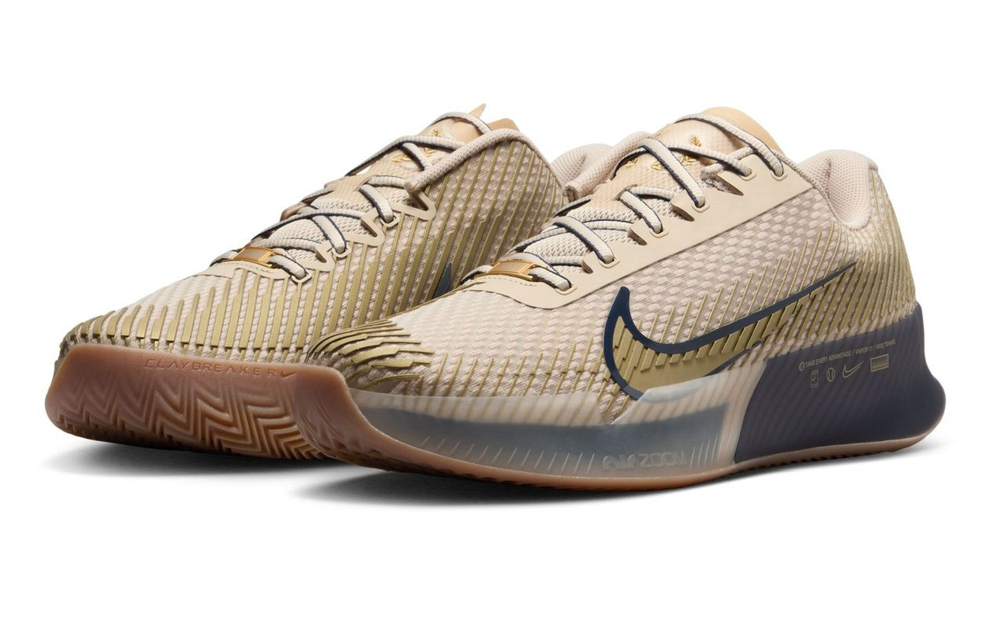 Мужские кроссовки теннисные Nike Zoom Vapor 11 Clay Premium - Бежевый