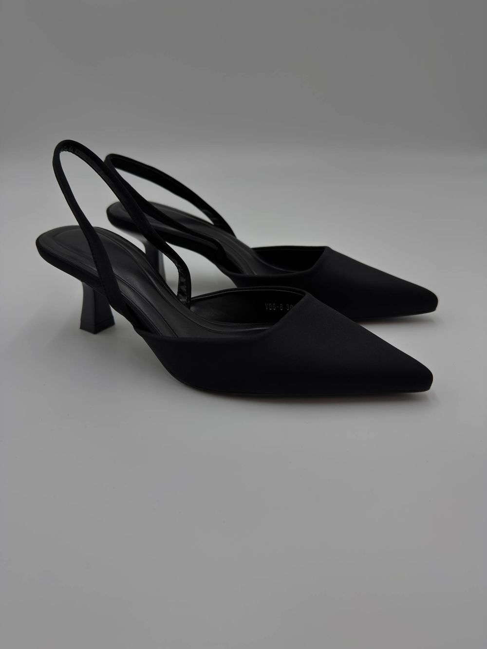 Туфли женские текстиль арт. 86-8 цвет "чёрный"