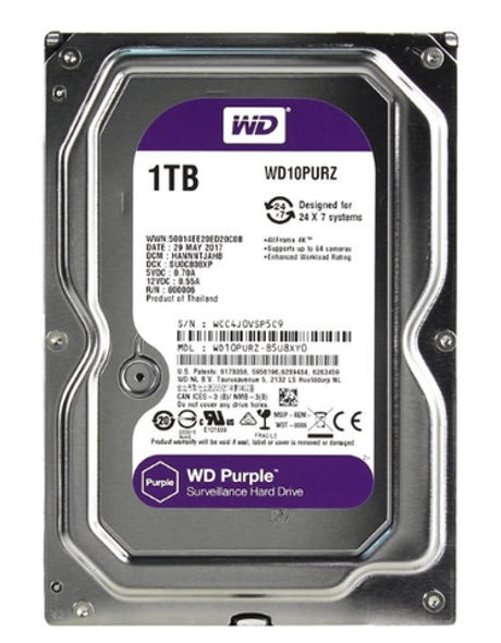 Жесткий диск Western Digital WD Purple 1 ТБ 3,5″ (WD10PURZ)