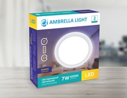 Ambrella Встраиваемый светодиодный светильник Даунлайт Downlight 300074