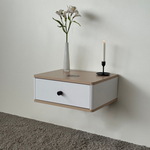 Тумба прикроватная подвесная ROYAL 5300 эко (Макиато-р.черная)