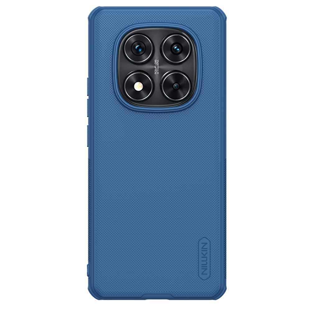 Усиленный чехол синего цвета от Nillkin для Xiaomi Redmi Note 14 Pro 5G и Mi Poco X7 5G, серия Super Frosted Shield Pro