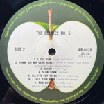 The Beatles ‎– Beatles No. 5 (Япония 1970г.)