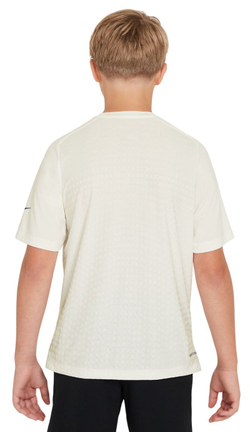 Футболка для мальчика теннисная Nike Multi Kids Dri-Fit ADV Short Sleeve - phantom/sail/black