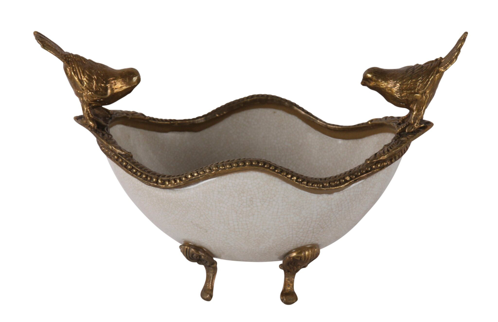 Чаша овальная G&C Bowl oval birds