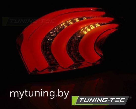 Задние фонари red smoke led bar для Peugeot 208