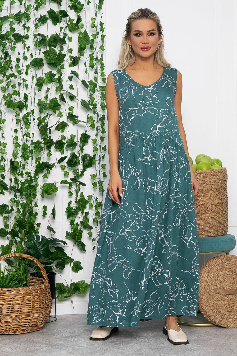 Сарафан Нерея (изумруд) П13570-1М LT Collection