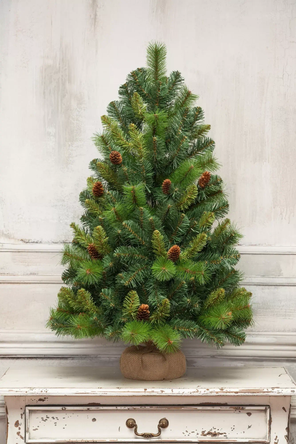 Искусственная сосна Байкальская с шишками 90 см., Леска+ПВХ, ЕлкиТорг (97090)