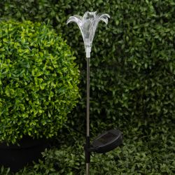 Светильник уличный ЭРА ERASF22-19 Лилия на солнечных батареях садовый 75 см | Садовые декоративные светильники
