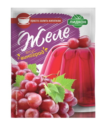 Желе вкус "Виноград" 80г. Лидкон