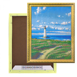 Алмазная мозаика Alingar, на подрамнике, с полным заполнением, (глянц) дизайн рамка, 30х40 см, 20 цветов, "Маяк"