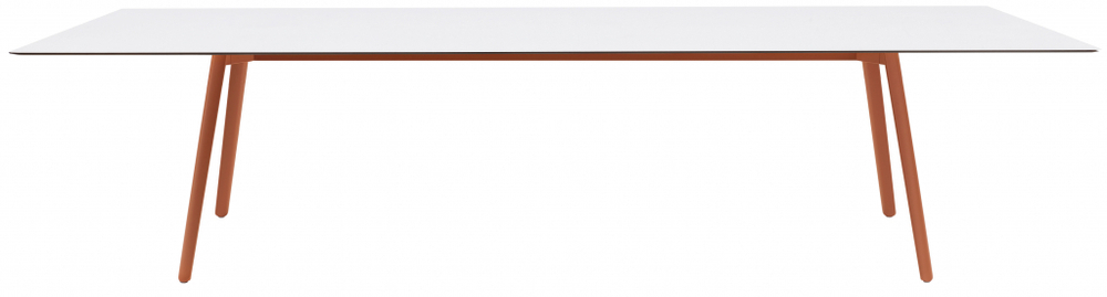 Стол ламинированный Scab Design Squid, терракотовый, белый