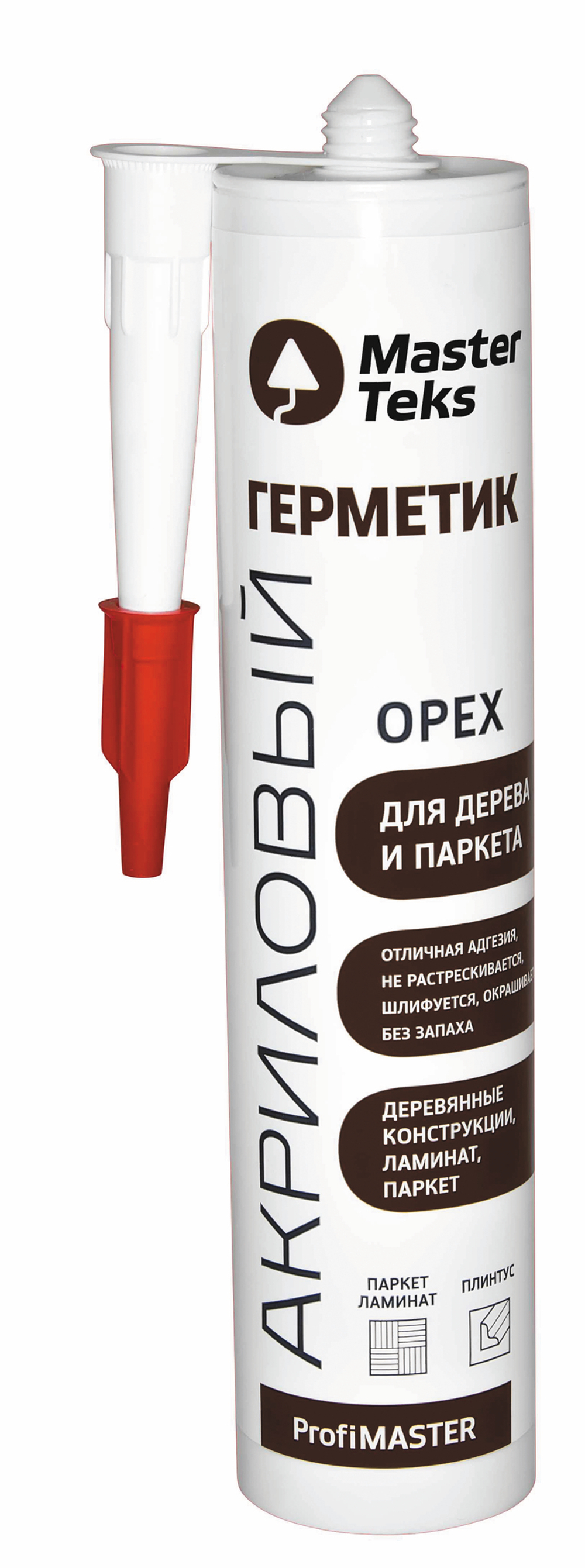 Герметик акрил PROFIMASTER д/дерева и паркета орех 290 мл