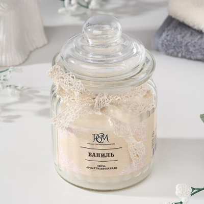 Ароматическая свеча в банке Ваниль