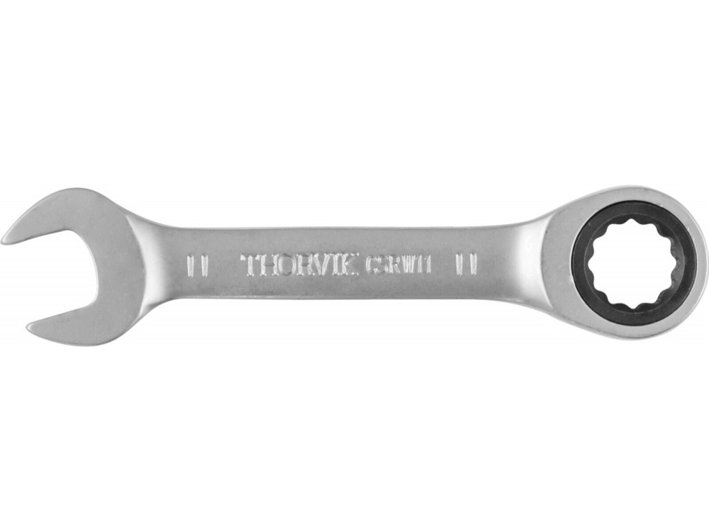 CSRW11 Ключ гаечный комбинированный трещоточный короткий, 11 мм