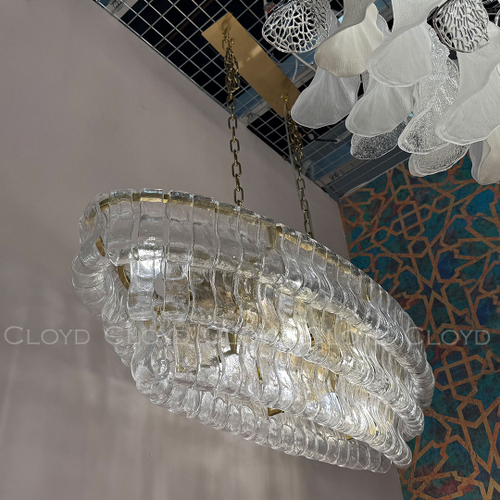 Люстра Cloyd NAMASTE C10 / шир. 100 см - латунь - прозрачн.стекло (арт.11690)